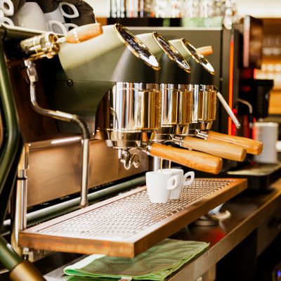 Frisch gebrühter Espresso