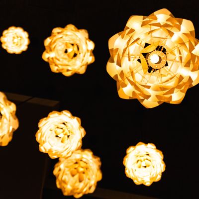 Dekorative Lampen im Wirtshaus zum Alten Zöllner